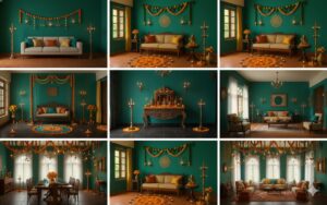 living room decoration for diwali