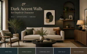 Dark Accent Walls for Depth & Character