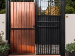 Rust and coffee brown for an industrial, earthy statement