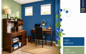 Monet Blue with Soulful Green