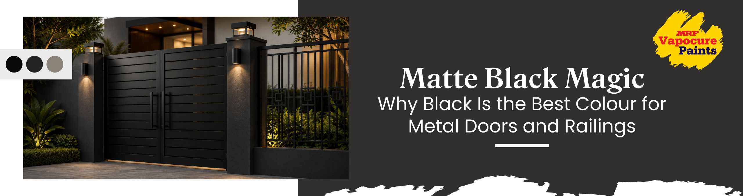 Matte Black Magic: Why Black Is the Best Colour for Metal Doors and Railings